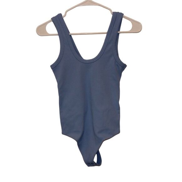 Abercrombie & Fitch Tops - Abercrobie & Fitch blue cotton blend Tank Bodysuit Women Size XS